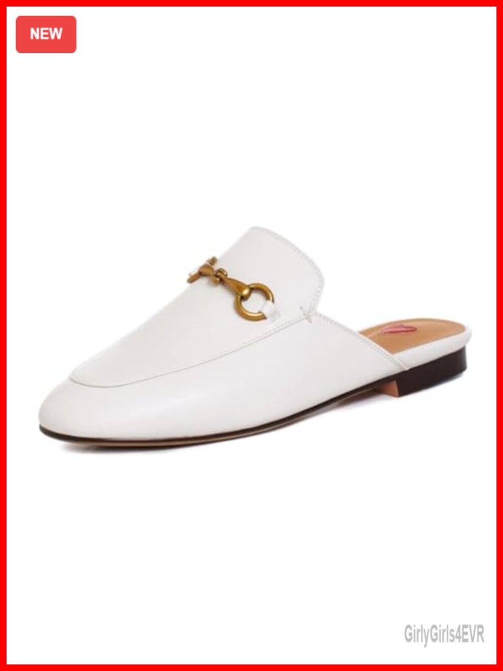 Women's PU Leather Mules Backless Loafers Slip-On Flats Horsebit Work Casual